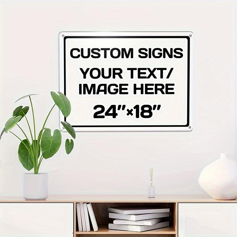 Custom x Personalized Metal Tin Sign Rustproof Aluminum Wall Decor for Home Bar Other Metals 20x30cm(7.8x11.8inch)