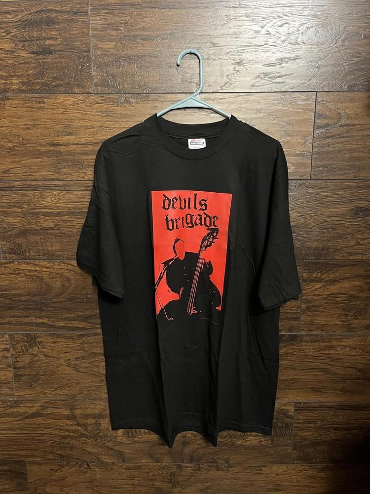 Винтажная футболка группы Devils Brigade - 2001 Machete MFG - L Унисекс Футболка XXL