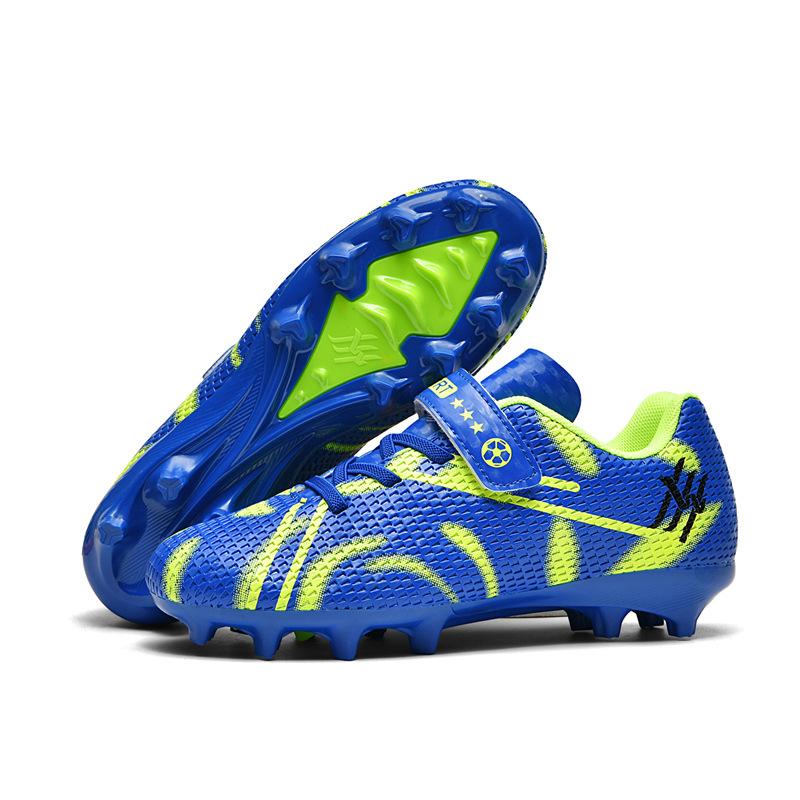 

New Children S Velcro Football Shoes Men S And Girls Lawn Broken Nails Sports Football Shoes Professional Training Spike Sneakers 32