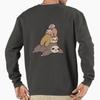 Unisex Cotton Sweater Pullover Hoodie Printed Sweater Sloth Stack Pullover Sweatshirt Casual Long Sleeve Sweatshirt
