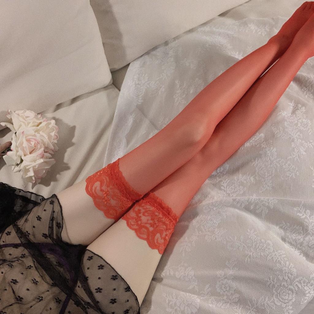 Sexy Sex Underwear Women's Transparent Lace Stockings Thigh Socks Sex Stockings Set Hand Torn