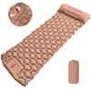 Outdoor Camping Inflatable Mattress, Foot Step On Automatic Inflatable Mattress, Press Rhombus TPU with Pillow Camping Tent Sleeping Mat