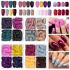 96pcs Boxed 4color Short Nail Tips Ballet/Coffin/Square Full Cover Matte Bright False Nails Press-On Nails  DIY Manicure Design