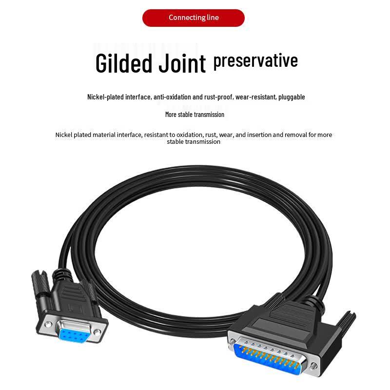 DB9 Male To DB25 Female Serial Data Cable