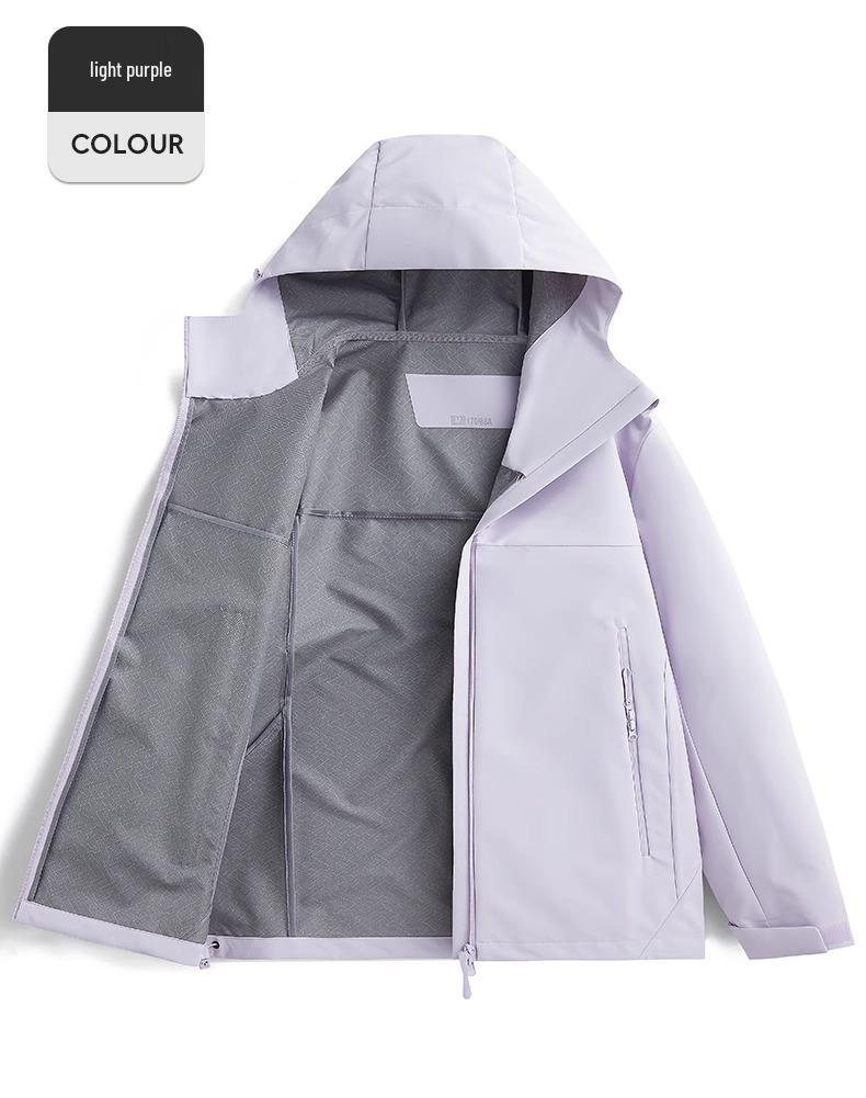 Woodpecker Women's Spring Blue Windbreaker 2025: Small, Windproof, Waterproof Casual Jacket