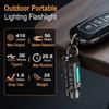Multi-Light Source Mini Keychain Flashlight Super Bright Side Lamp Portable Work Light Aluminum Alloy Tail Magnet