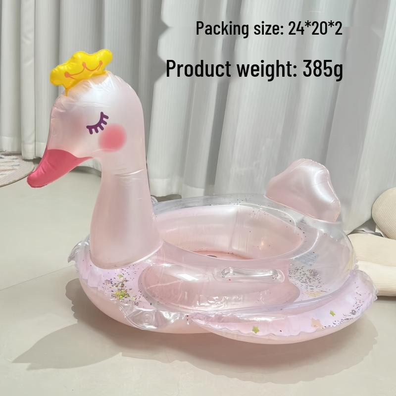 Large Toddler Boat-Themed Swimming Ring with Canopy & Steering Wheel