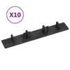 Day and Night - Day and Night Platform End Caps 10 Units Black Plastic