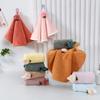 Hand Towel Hanging Type Kitchen Towel Thickened Absorbent Baby Hand Towel Cartoon Embroidery Kindergarten Small Towel