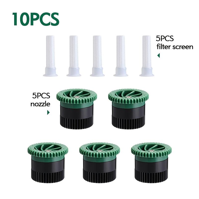 10Pcs/20Pcs Optional-360 ° Underground Automatic Lifting Sprinkler Head + Filter Set, Retractable Automatic Lawn Watering Sprinkler Head, 10Pcs