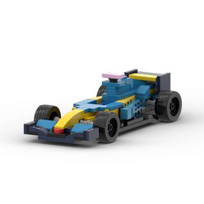 Compatible -63660 Renault R25 Building Block Assembly F1 Racing Car Assembly Toy Model Gift Ornament