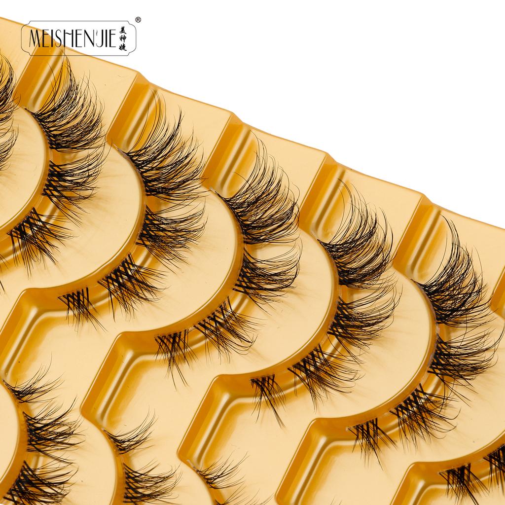 Faux Cils 6/10 Pairs False Eyelashes Natural Long Handmade Fluffy Fake Lashes Extension Makeup Tool 3D Mink Lashes Maquillaje