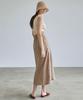 Nigaennikol [Essential] Square Neck Knit Sleeveless_Beige