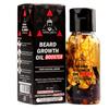 Urbangabru Bart-Booster Wachstumsöl für Männer | Angereichert mit natürlichen Kräutern & Jadibuti (60 ml) | Frei von Parabenen | Füllt lückenhaften Bart | Für dichteren & Lo