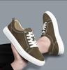 Lightweight Soft White Soled Men's Shoes, Spring New Casual Men's Board Shoes Thick Soled Genuine Leather Sneaker
