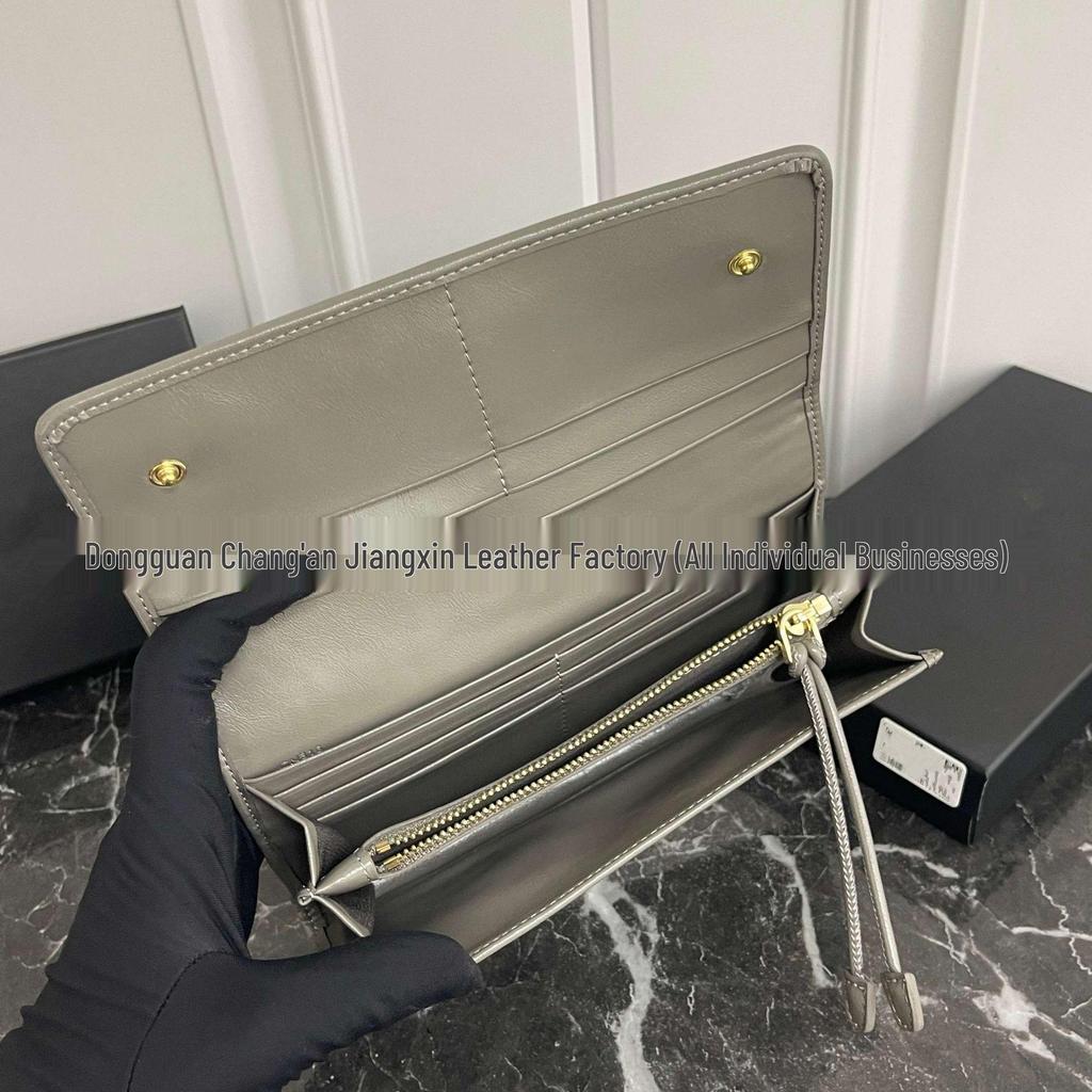 Prada 25 Unisex Läderkuvertväska: Stor kapacitet, Flerkortsplatser, Handväska Plånbok av Hög Kvalitet