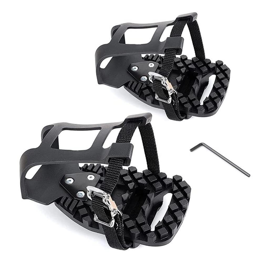 

Toe Cages for Peloton Bicycle, for Peloton Bicycle + Pedal Toe Clips Cage Indoor Cycling Home Trainer Adjustable Pedal чорний