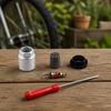 4 Pieces Wheel Tire Pressure Service Rebuild Pack Kit Valve Core Removal Tool Portable
