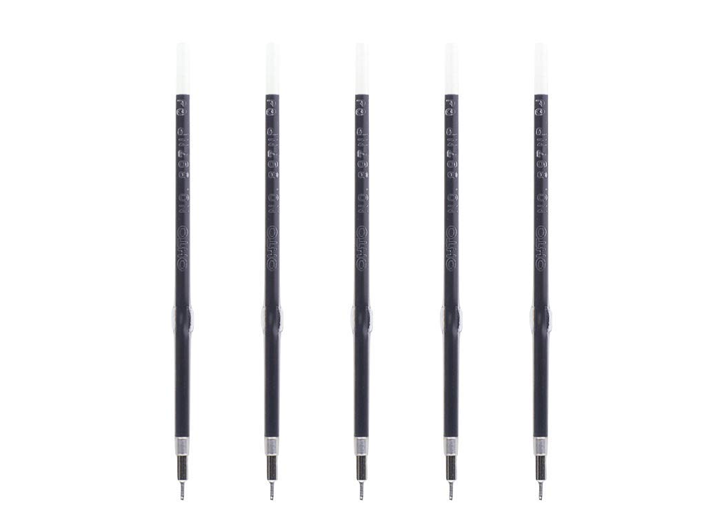 Ohto 0.7mm Black Oil-Based Ink Refill (No. 897NP) for Ohto Needlepoint Ballpoint Pens, 5-Pack