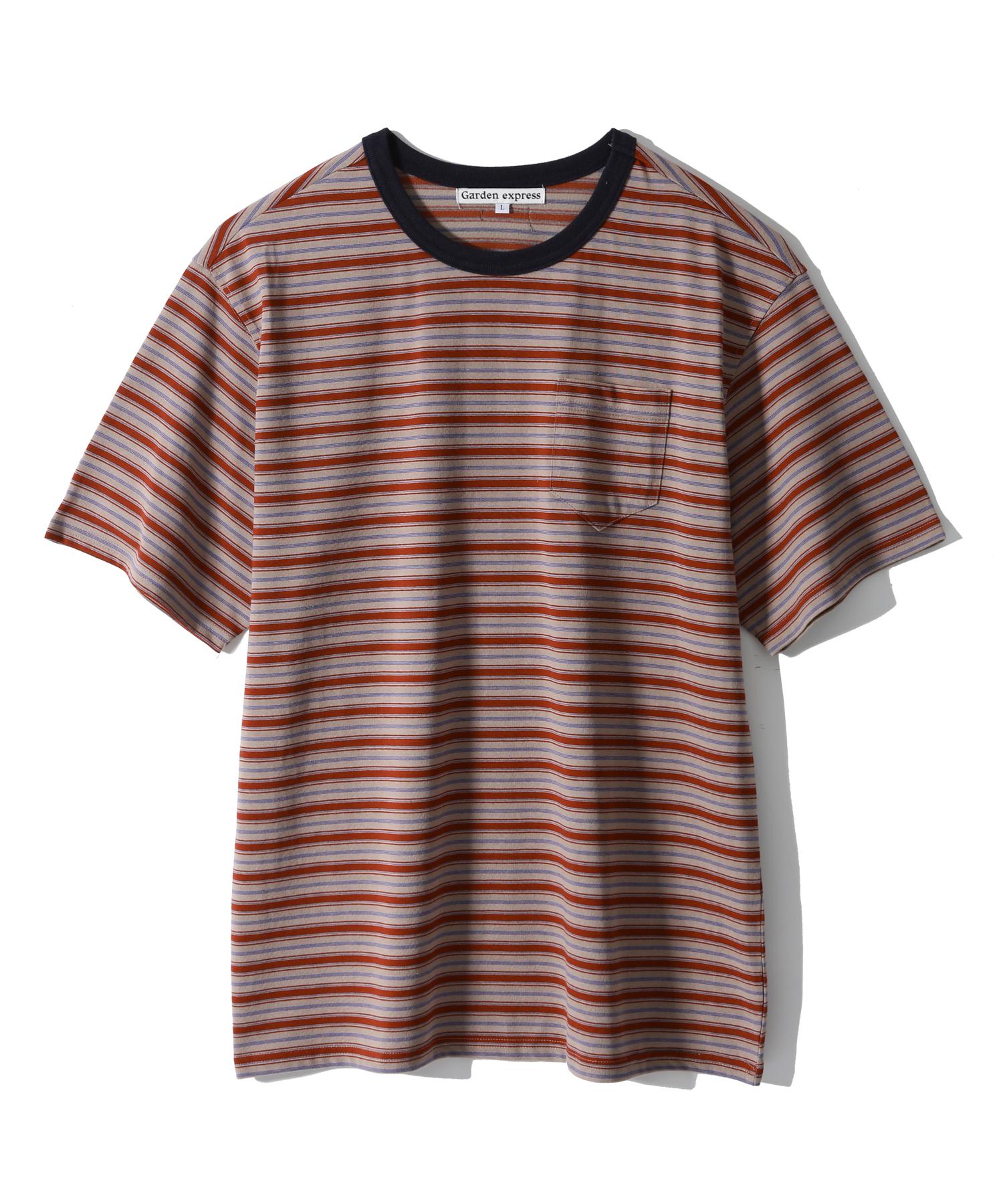 Garden Express Multi Stripe T-Shirt (Red) Red Mix/L