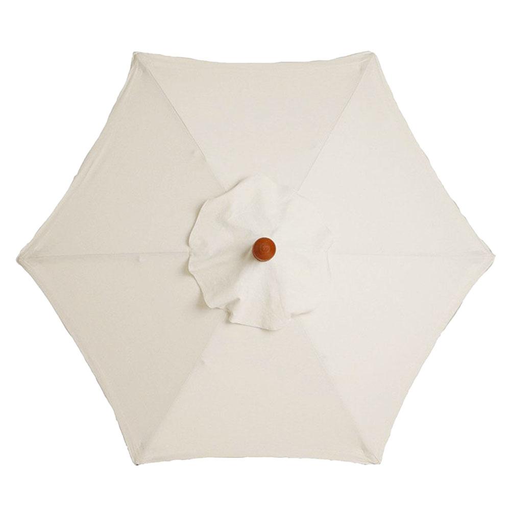 

10 Ft 6 Ribs Patio Umbrella Replacement Canopy Waterproof Patio Umbrella Canopy Cover Multi-Function for Summer Beach бежевий