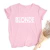 Blonde T Shirts Women Casual Top Tee Summer Fashion Tumblr Graphic T Shirt Harajuku Grunge Tops