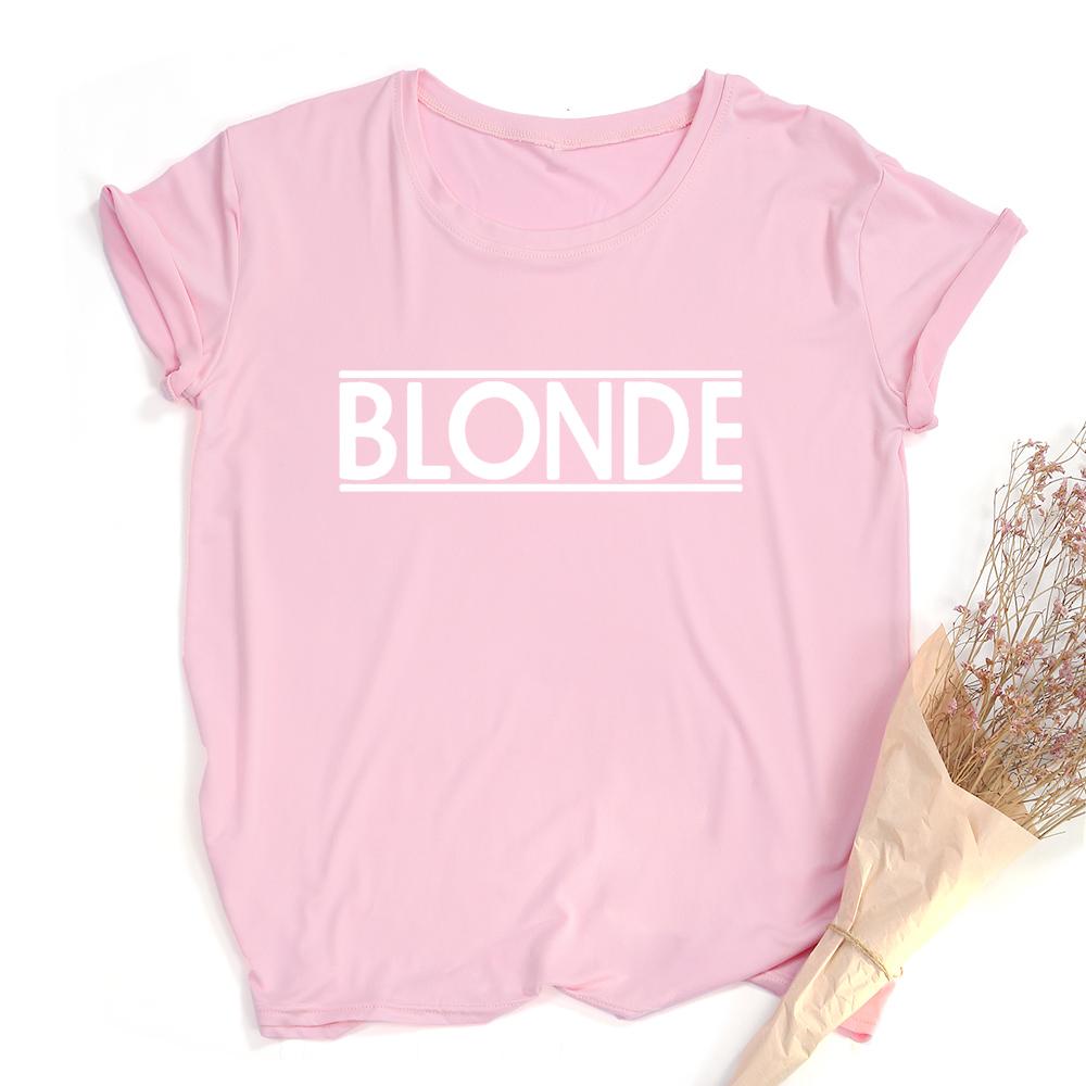 Blonde T Shirts Women Casual Top Tee Summer Fashion Tumblr Graphic T Shirt Harajuku Grunge Tops