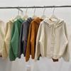 Korean-Style Women's Retro Hooded Sweater Coat - Autumn/Winter Knit Top, Skin-Flattering & Versatile
