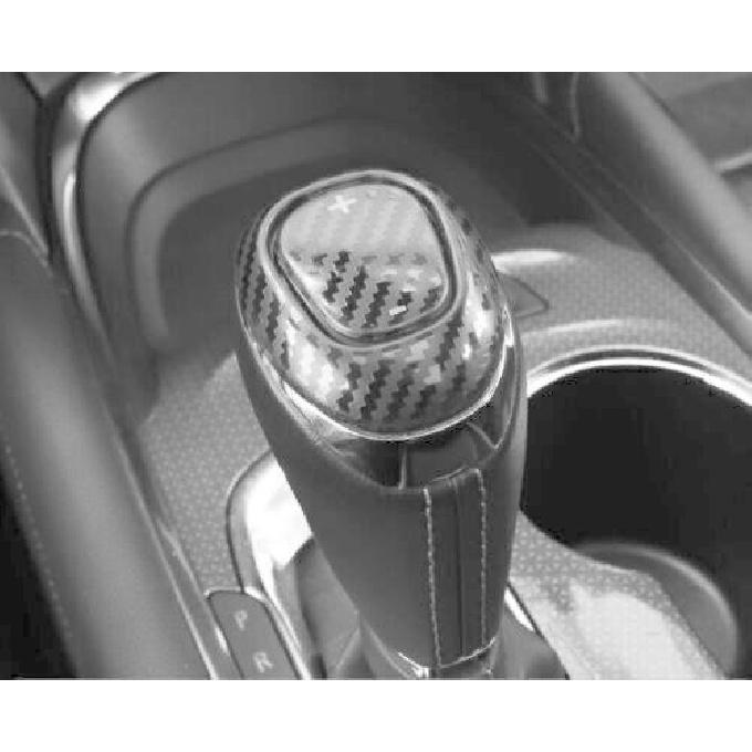 For Chevrolet Malibu 2016- Steel Carbon Fiber Console Gear Shift Knob Cover