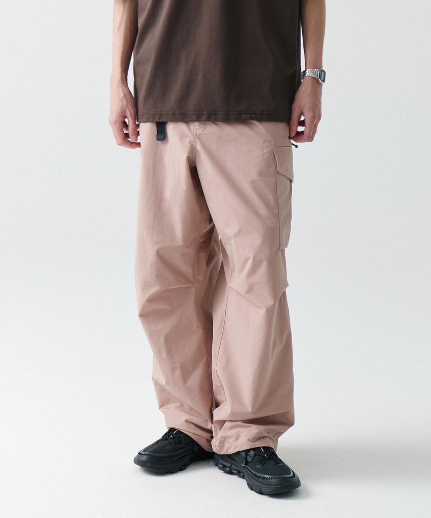 MUSINSA STANDARD [City Leisure] Np Wide Belted Cargo Pants [Desert Pink]