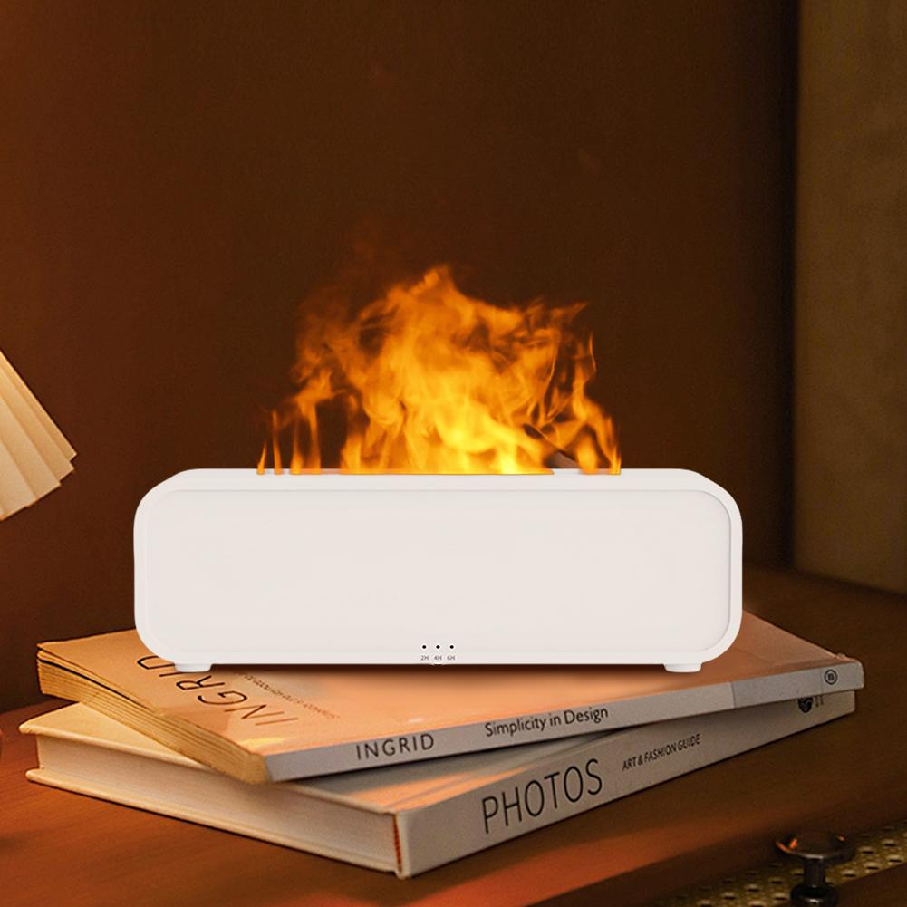 Colorful Flame Air Humidifier Rainbow Flame Cool Mist Humidifier Air Diffuser Humidifier for Bedroom Home Office Yoga Meditation