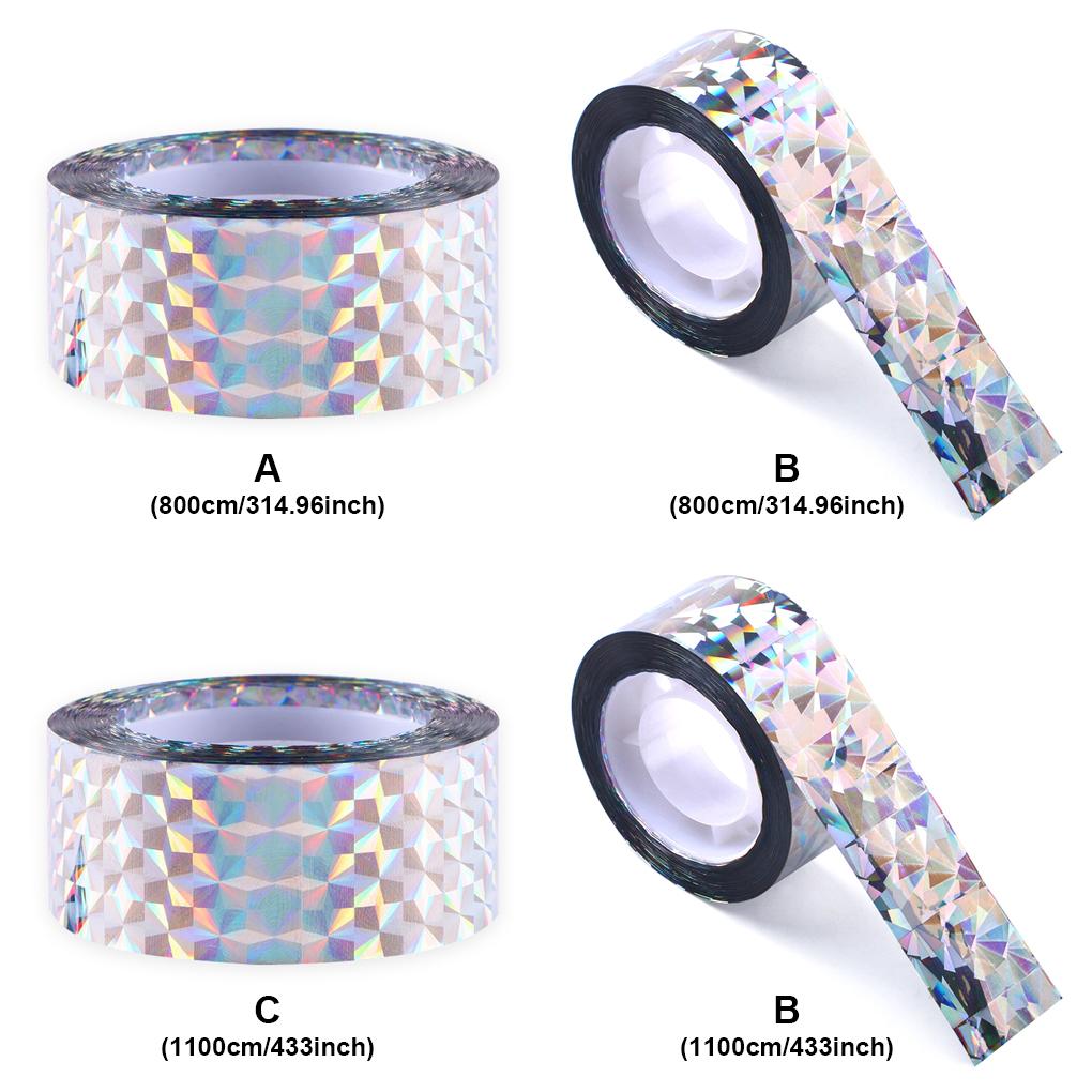Korku Bandı Polyester Film Hava koşullarına dayanıklılık Pratik Malzemeler Güvercinler, Karabataklar, Kazlar için Dayanıklı Yansıtıcı Bant