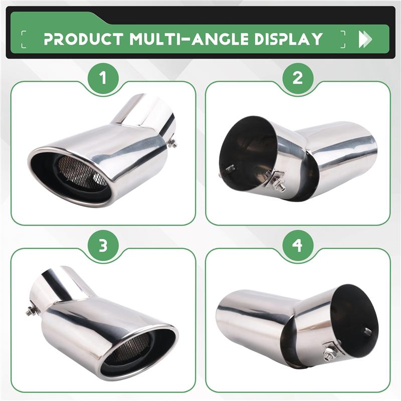 Příslušenství Pasuje Na Crv Cr-V 2012 2013 2014 2015 Koncovka výfuku Trubka Koncovka výfuku Ozdoba Koncovka Nerezová Ocel-M53K