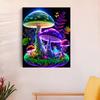 RUOPOTY Diy Painting By Numbers Kits For Adults Mushroom Landscape Modern Picture With Numbers For Home Home Decoration