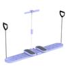Split-Type Ski Machine & Leg Slimmer: Pelvic Floor Trainer and Ab Board for Home Fitness