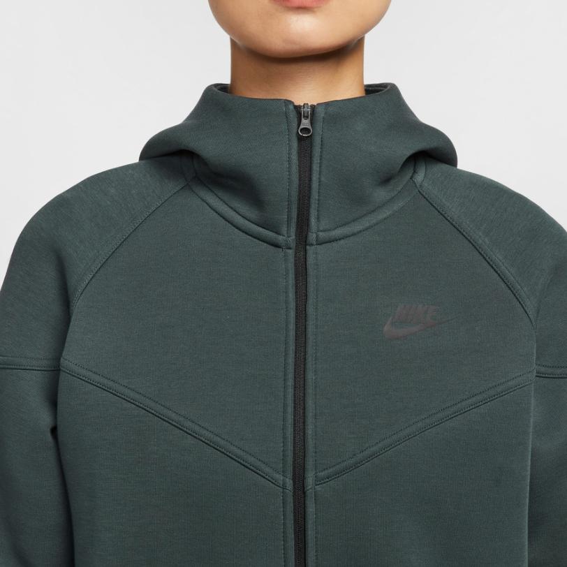 Nike Logo Solid Color Hooded Zip-Up Long Sleeve Jacket Women Jackets FB8339-390