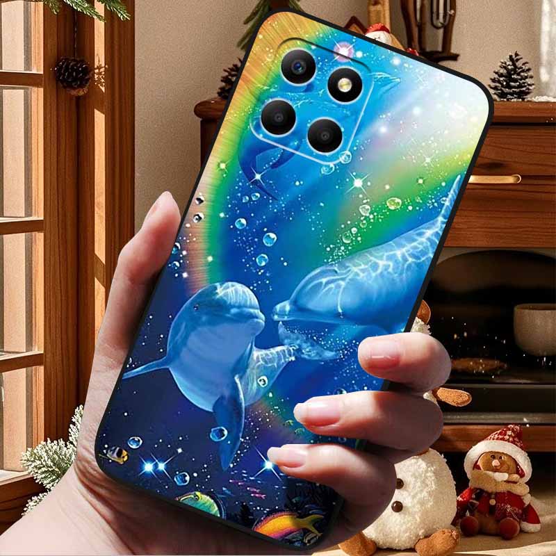 Für Honor 70 Lite Hülle Weiches TPU Silikon Bemalte Katze Schwarze Rückabdeckungen Für Huawei Honor70 Lite RBN-NX1 Hüllen Honor 70Lite 5G Tasche
