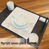 Chinese Ceramic Lotus Dining Set