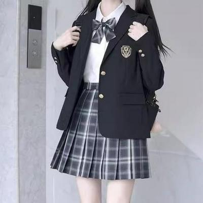 Jachetă de damă în stil colegiu - Uniformă de primăvară/toamnă