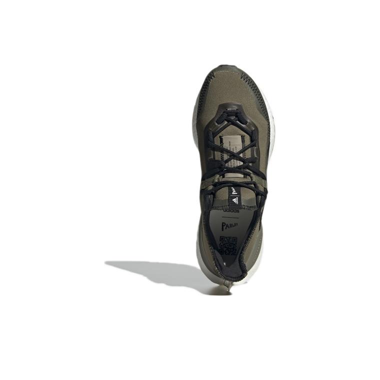 Parley x adidas UltraBoost 21 Focus Olive Sneakers Unisex Zielone Core-Black Orbit-Green G55649
