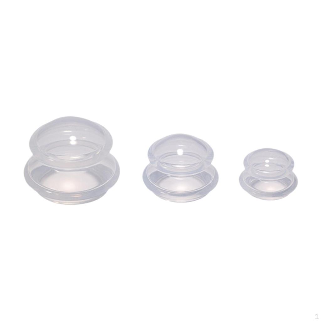 3 Pieces Chinese Massage Cups Professional Vacuum Cupping Anti Cellulite Cup for Body