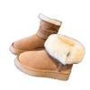 New Women's Snow Boots with Fleece and Thickened Short Boots and Warm Cotton Shoes