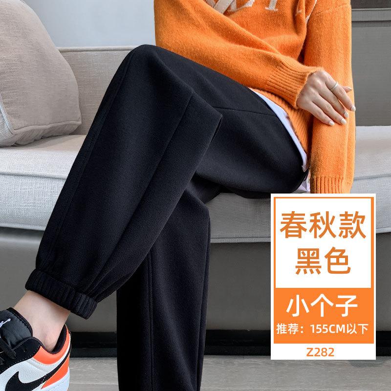 Fleece sweatpants women's new thickened thermal cotton pants in autumn and winter wear casual small footwear sweatpants