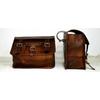 Leather Motorcycle Panniers Saddle Pouch Bag Side Real Two Bags New