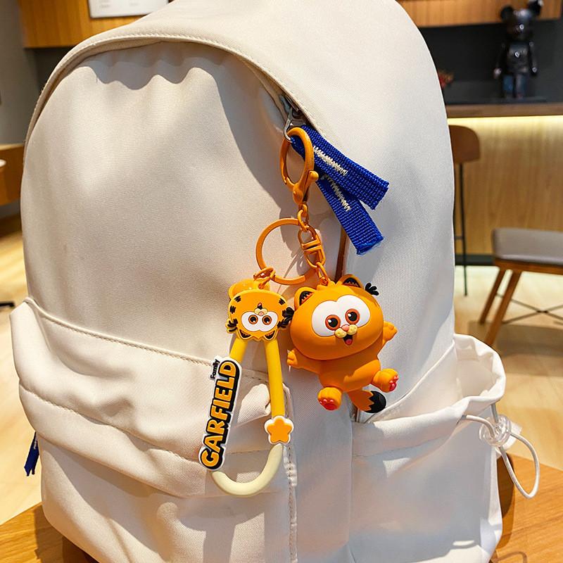 Adorable Garfield Keychain With Creative Cartoon Design Perfect For Birthdays And Holidays