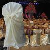 Chair Cover Dust-proof Removable Satin Skirted Back Self-tie Chair Cover Protector Event Party Supplies