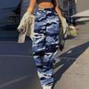 Trendy Uformell Streetwear for kvinner Baggy Cargo-bukser med lommer Bukser med brede ben Løse kjeledresser Lange bukser