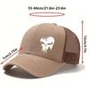 Berretto Stampato Unisex in Rete con Visiera Curva Cappellino da Baseball Classico per Esterno Estivo