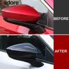 For Mazda 3 Axela BP - 2024 2025 Carbon Fiber Car Rearview Mirror Cover Trim Side Wing Mirror Cap Overlay Accessories
