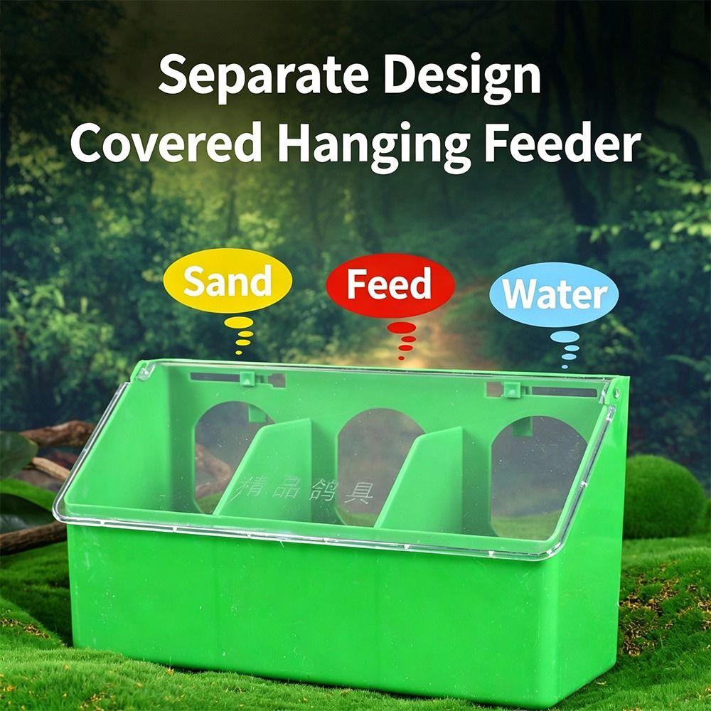 Outdoor Large Capacity Birds Feeder 2 IN 1 Food Trough Automatic Feeder Durable Bird Feeding Supplies Pigeon
